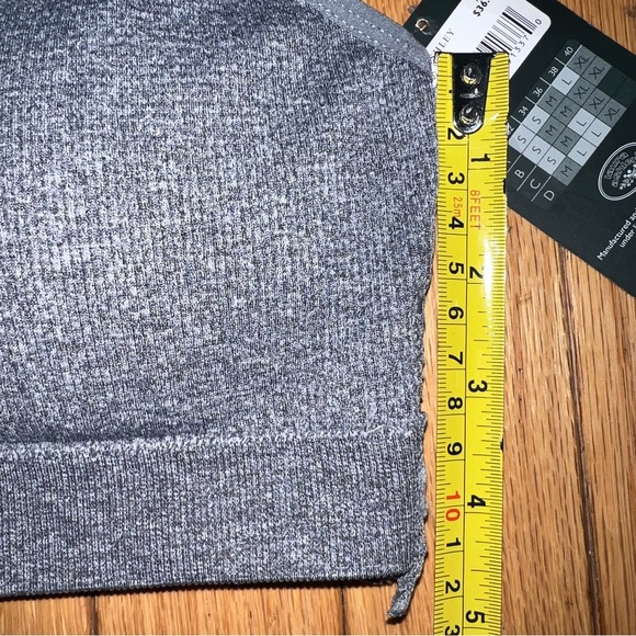 New With Tag Laura Ashley Gray Racerback Bra Size Medium nylon spandex - Picture 8 of 10